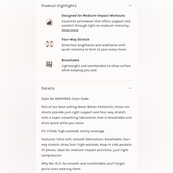 NWOT Free People Movement Never Better Printed Run Shorts sz XS - Picture 4 of 6